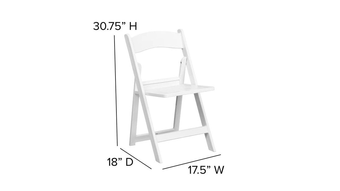 White Resin Chair