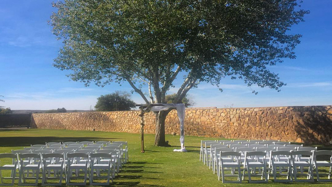 ChairUp chairs and tables at an event in El Paso