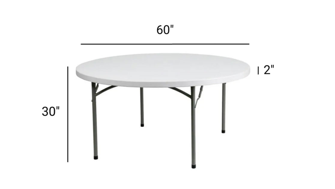 60 inch Round Table